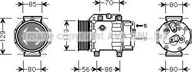 Ava Quality Cooling FD K378 - Kompresors, Gaisa kond. sistēma www.autospares.lv