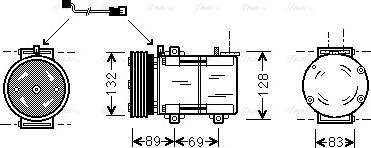 Ava Quality Cooling FDAK290 - Kompresors, Gaisa kond. sistēma www.autospares.lv