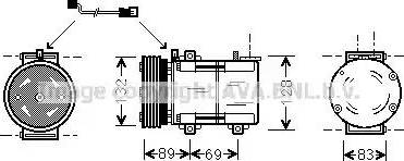 Ava Quality Cooling FD K290 - Kompresors, Gaisa kond. sistēma www.autospares.lv