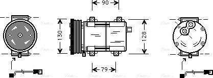 Ava Quality Cooling FDAK284 - Kompresors, Gaisa kond. sistēma www.autospares.lv