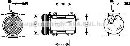 Ava Quality Cooling FD K282 - Kompresors, Gaisa kond. sistēma www.autospares.lv