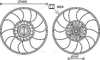 Ava Quality Cooling FDF609 - Ventilators, Motora dzesēšanas sistēma www.autospares.lv