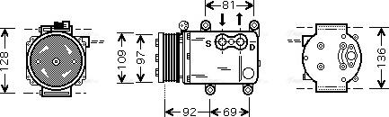 Ava Quality Cooling FD K419 - Kompresors, Gaisa kond. sistēma www.autospares.lv