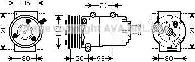 Ava Quality Cooling FD K416 - Kompresors, Gaisa kond. sistēma www.autospares.lv