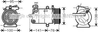 Ava Quality Cooling FD K417 - Kompresors, Gaisa kond. sistēma www.autospares.lv