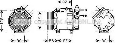 Ava Quality Cooling FD K431 - Kompresors, Gaisa kond. sistēma www.autospares.lv