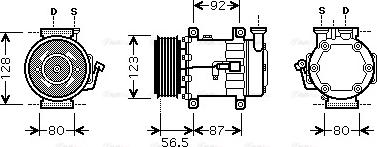 Ava Quality Cooling FD K432 - Kompresors, Gaisa kond. sistēma www.autospares.lv