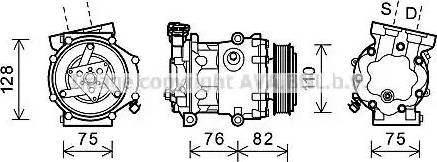 Ava Quality Cooling FDK479 - Kompresors, Gaisa kond. sistēma www.autospares.lv