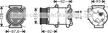 Ava Quality Cooling FDK477 - Kompresors, Gaisa kond. sistēma www.autospares.lv