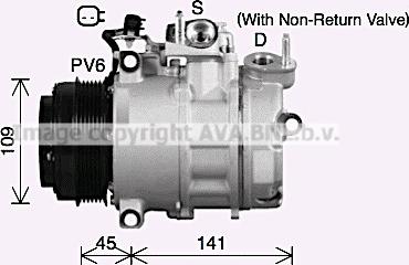 Ava Quality Cooling FDK692 - Kompresors, Gaisa kond. sistēma www.autospares.lv