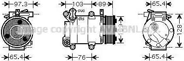 Ava Quality Cooling FD K391 - Kompresors, Gaisa kond. sistēma www.autospares.lv