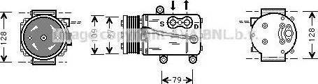 Ava Quality Cooling FD K340 - Kompresors, Gaisa kond. sistēma www.autospares.lv