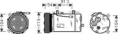 Ava Quality Cooling FD K306 - Kompresors, Gaisa kond. sistēma www.autospares.lv