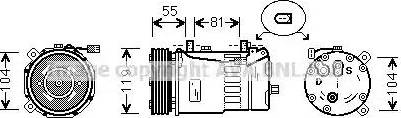 Ava Quality Cooling FD K321 - Kompresors, Gaisa kond. sistēma www.autospares.lv