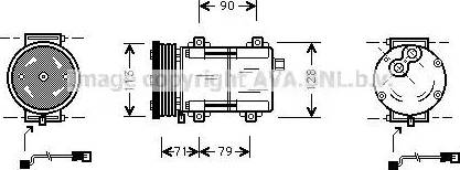 Ava Quality Cooling FD K284 - Kompresors, Gaisa kond. sistēma www.autospares.lv