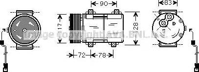 Ava Quality Cooling FD K285 - Kompresors, Gaisa kond. sistēma www.autospares.lv