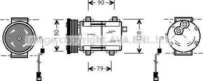 Ava Quality Cooling FD K275 - Kompresors, Gaisa kond. sistēma www.autospares.lv