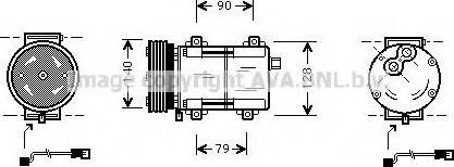 Ava Quality Cooling FDK278 - Kompresors, Gaisa kond. sistēma www.autospares.lv