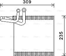 Ava Quality Cooling FDV493 - Iztvaikotājs, Gaisa kondicionēšanas sistēma www.autospares.lv