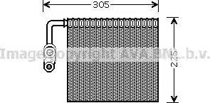 Ava Quality Cooling FDV467 - Iztvaikotājs, Gaisa kondicionēšanas sistēma www.autospares.lv