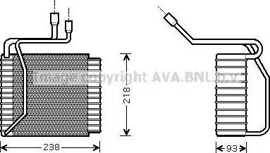 Ava Quality Cooling FD V109 - Iztvaikotājs, Gaisa kondicionēšanas sistēma www.autospares.lv