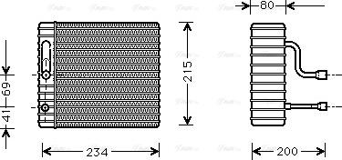 Ava Quality Cooling FD V104 - Iztvaikotājs, Gaisa kondicionēšanas sistēma www.autospares.lv