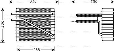 Ava Quality Cooling FD V269 - Iztvaikotājs, Gaisa kondicionēšanas sistēma www.autospares.lv