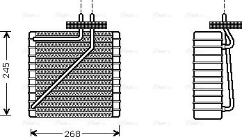 Ava Quality Cooling FD V271 - Iztvaikotājs, Gaisa kondicionēšanas sistēma www.autospares.lv