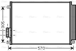 Ava Quality Cooling FT5347D - Kondensators, Gaisa kond. sistēma www.autospares.lv