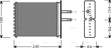 Ava Quality Cooling FT 6193 - Siltummainis, Salona apsilde www.autospares.lv