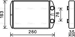 Ava Quality Cooling FT 6395 - Siltummainis, Salona apsilde www.autospares.lv