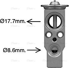 Ava Quality Cooling FT1479 - Izplešanās vārsts, Gaisa kond. sistēma www.autospares.lv