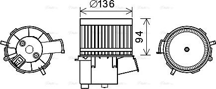 Ava Quality Cooling FT8448 - Salona ventilators www.autospares.lv