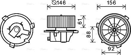 Ava Quality Cooling FT8418 - Salona ventilators www.autospares.lv