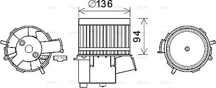 Ava Quality Cooling FT8435 - Salona ventilators www.autospares.lv