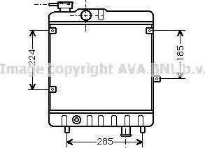 Ava Quality Cooling FT 2028 - Radiators, Motora dzesēšanas sistēma www.autospares.lv