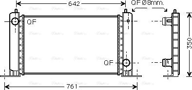 Ava Quality Cooling FT 2251 - Radiators, Motora dzesēšanas sistēma www.autospares.lv