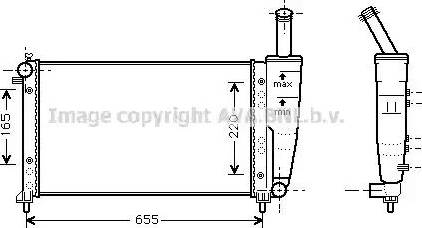 Ava Quality Cooling FT 2218 - Radiators, Motora dzesēšanas sistēma www.autospares.lv