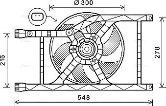 Ava Quality Cooling FT7593 - Ventilators, Motora dzesēšanas sistēma www.autospares.lv