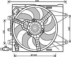 Ava Quality Cooling FT 7564 - Ventilators, Motora dzesēšanas sistēma www.autospares.lv