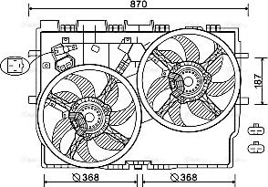 Ava Quality Cooling FT7585 - Ventilators, Motora dzesēšanas sistēma www.autospares.lv