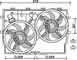 Ava Quality Cooling FT7586 - Ventilators, Motora dzesēšanas sistēma www.autospares.lv