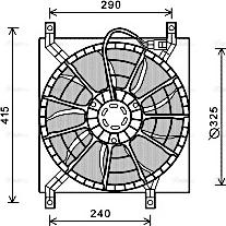 Ava Quality Cooling FT7580 - Fan, radiator www.autospares.lv