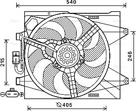 Ava Quality Cooling FT7582 - Ventilators, Motora dzesēšanas sistēma www.autospares.lv