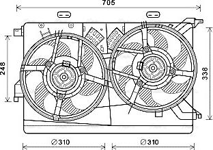 Ava Quality Cooling FT7607 - Ventilators, Motora dzesēšanas sistēma www.autospares.lv