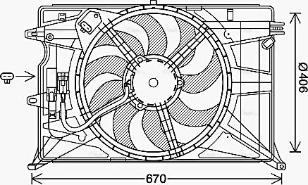 Ava Quality Cooling FT7611 - Ventilators, Motora dzesēšanas sistēma www.autospares.lv