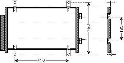 Ava Quality Cooling FTA5351D - Kondensators, Gaisa kond. sistēma www.autospares.lv