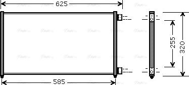 Ava Quality Cooling FTA5256 - Kondensators, Gaisa kond. sistēma www.autospares.lv