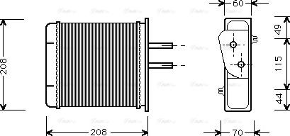 Ava Quality Cooling FTA6150 - Siltummainis, Salona apsilde www.autospares.lv