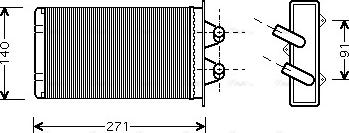 Ava Quality Cooling FTA6186 - Siltummainis, Salona apsilde www.autospares.lv